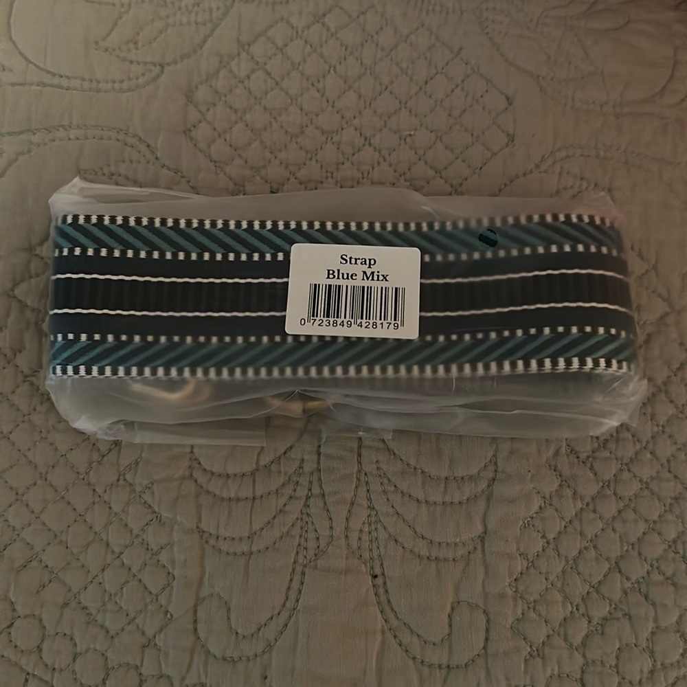 Pom Pom of London Women's Bag Straps - Blue Mix and Metallic Blue Peacock